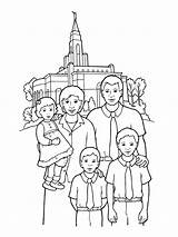 Coloring Temple Family Lds Pages Happy Primary Temples Kids Families Church Drawing Going Printable Front Sealing Standing Color Print Baby sketch template