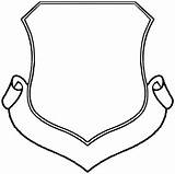 Shield Blank Designs Arms Coat Template Air Coloring Patch sketch template