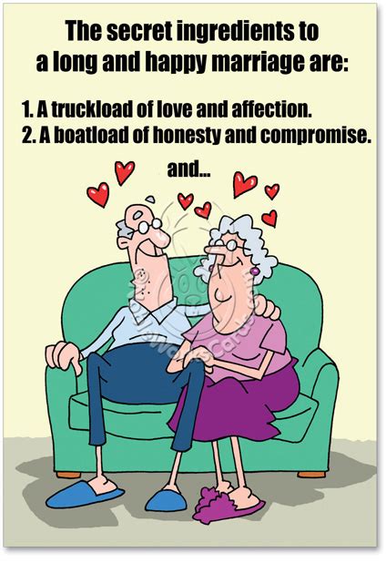 Marriage Secrets Cartoons Anniversary Card D T Walsh