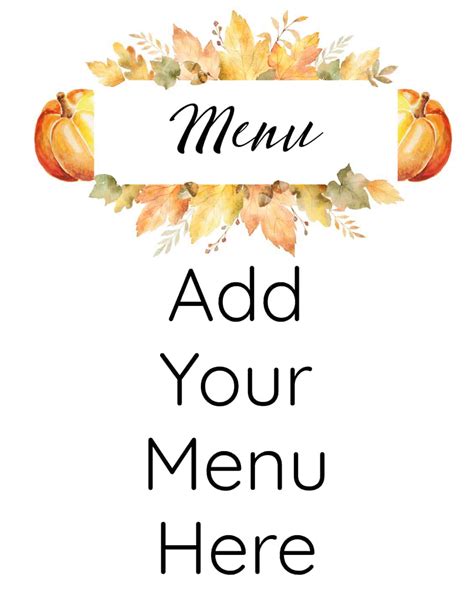 thanksgiving planner customize    print