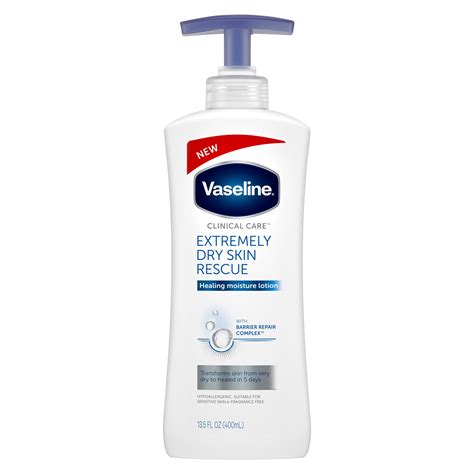 vaseline clinical care hand  body lotion extremely dry skin rescue