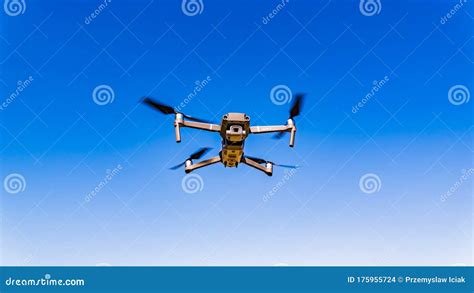 dji drone mavic  pro flying  blue sky editorial stock image image  austria