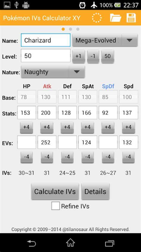 ivs damage calculator xy android apps  google play