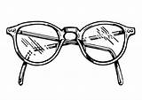 Coloring Pages Eyeglasses Glasses Clear Crystal Transition Color sketch template