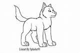 Pup Lineart Coloring sketch template