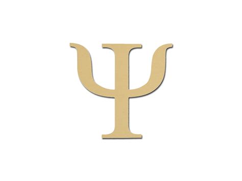 psi symbol greek letter unfinished wooden letters  etsy