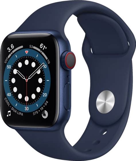 apple watch series 6 gps cellular 40mm blue aluminum