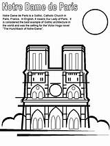 Coloring Notre Dame Pages France Paris Printable Kids Print Around Sheet Countries Coloringpages101 Book French Coloringpagebook Color Město Francie Books sketch template