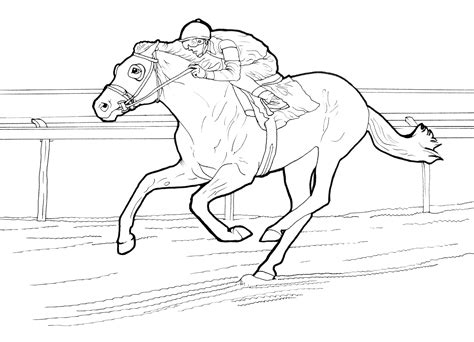 coloring pages  horses barrel racing horse coloring pages learny