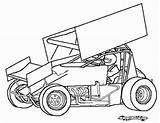 Sprint Car Coloring Pages Drawing Dirt Race Outline Cars Racing Speedway Model Late Sprintcar Drawings Drag Midsouthracing Template Printable Colouring sketch template