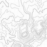 Linear Topographical Topographic sketch template