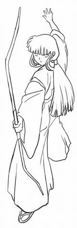 Kikyo Kikyou Aka Inuyasha Draw Drawing Steps Manga Tutorial Easy Step sketch template