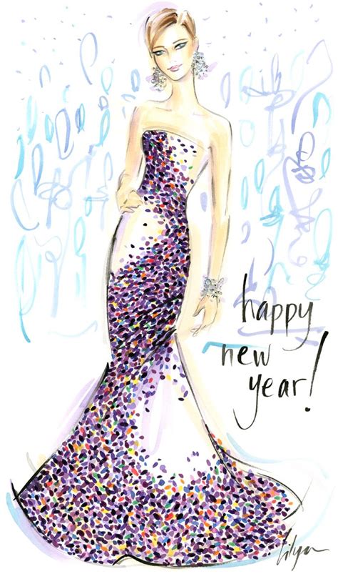happy  year  jenniferlilya  deviantart fashion art illustration fashion illustration