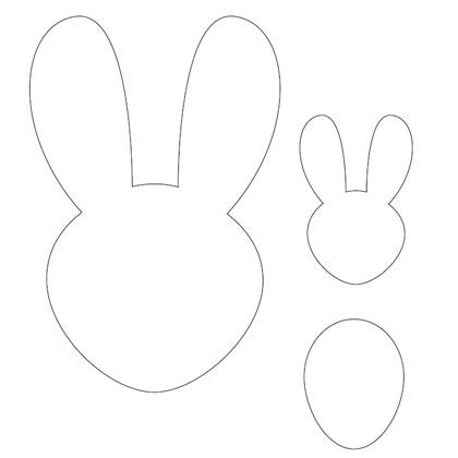 rabbit template clipartsco