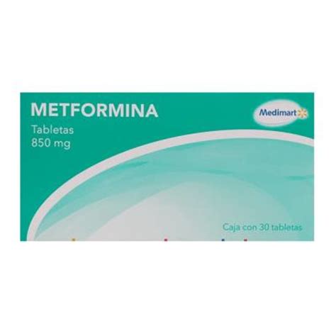 metformina medimart 850 mg 30 tabletas walmart