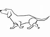 Dachshund Hund Malvorlage Hond Colorare Kleurplaat Chien Disegni Grote Immagine sketch template