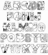 Coloring Alphabet Pages Kids Print sketch template