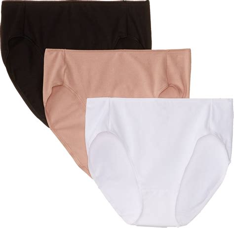 Hanes Women S Smoothing High Cut Panties 3 Pack Assorted 5 At Amazon