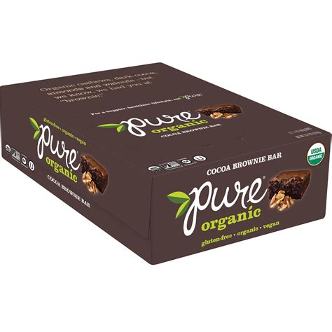 pure organic chocolate brownie bar  oz  count walmartcom