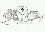 Coloring Swans Duck Swan Pages Kids Printable Heartshaped Popular Coloringbay Coloringhome sketch template