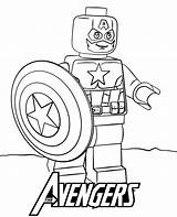 Lego America Captain Coloring Pages Avengers Minifigure Printable Sheet Topcoloringpages sketch template