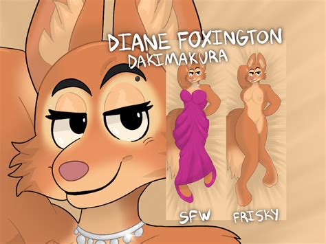 diane foxington dakimakura pillow case body pillow xcm etsy