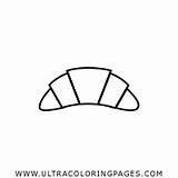 Croissant Coloring Pages sketch template
