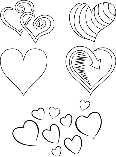 heart coloring pages images june    selection  royalty