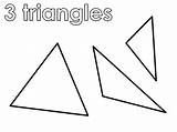Triangles Coloring Three sketch template