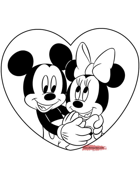 minnie mouse valentines coloring pages thousand    printable