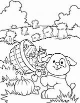 Coloring Pages Farm Printable Dog Farmer Crops Harvest Colouring Color Getdrawings Print Getcolorings sketch template