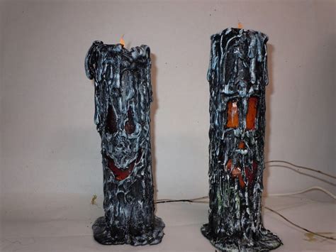 led candles  faces hauntforum pvc candles cardboard tube props