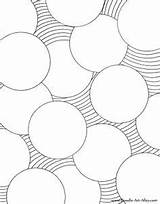 Circles Zentangle sketch template