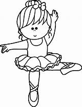 Ballerina Bailarina Dance Colorir Coloriage Danseuse Wecoloringpage Pequena Numero Leccion Ballerine sketch template