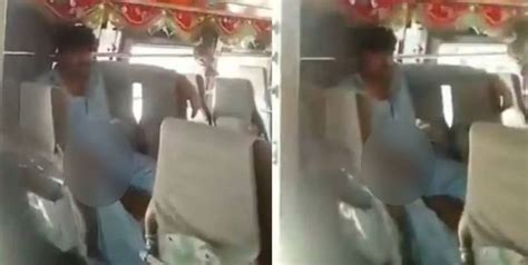 Bus Conductor Caught Masturbating Harassing Woman Passenger