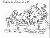 Coloring Perennials Bale sketch template