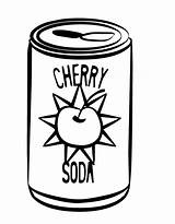 Coloring Pages Soda Drawing Drinks Coke Drink Cola Coca Cans Colouring Soft Printable Color Clipart Template Clip Print Printables Getcolorings sketch template