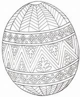 Pysanky Coloring Egg Pages Eggs Getdrawings sketch template