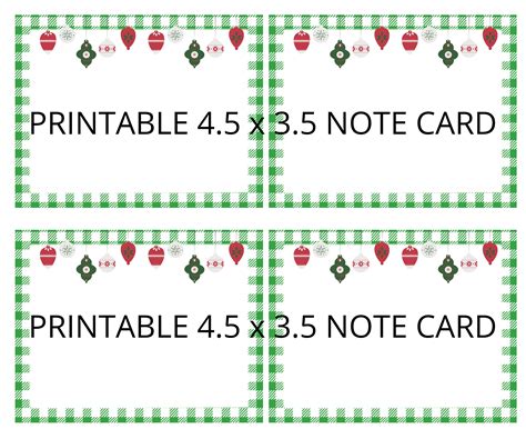 printable christmas note card blank christmas note card etsy