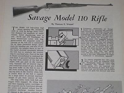 savage model  rifle exploded view ebay