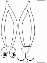 Conejo Easter Paashaas Pascua Orejas Oren Conejos Knutselen Ojos Pasen Ogen Snuit Coelho Orelha Konijnen Konijn Manualidad Niños Couronne Muts sketch template