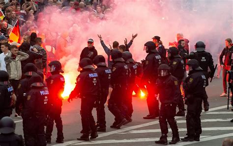 rioting in germany exposes the growing power of the far right the nation