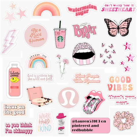 vintage pink aesthetic stickers