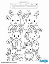 Sylvanian Famille Lapin Coloriages Colorier Familles Lapins Calico Critters Ohbq sketch template
