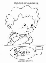 Educazione Alimentare Scuola Infanzia Cibo sketch template