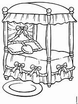 Cama Camas Huiskamer Coloriages Infantiles Cristianas Kleurplaten Siete sketch template