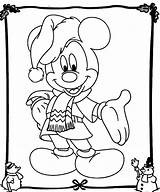 Mickey Coloring Mouse Christmas Pages Minnie Mice Color Drawing Cinderella Pencil Printable Sheets Kids Disney Colouring Head Santa Merry Pluto sketch template