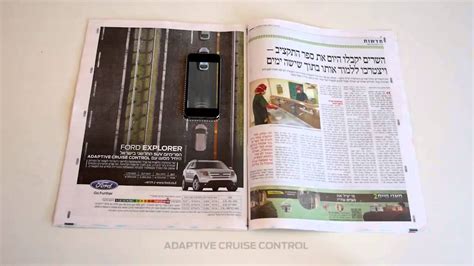 ford explorer interactive print ad youtube