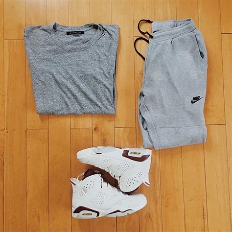 outfit grid t shirt joggers and hi tops men outfits in 2019 jordans outfit for men mens