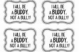 Bullying Coloring Buddy Pages Bully Kids Printable Block Comments Happy Coloringhome Template sketch template